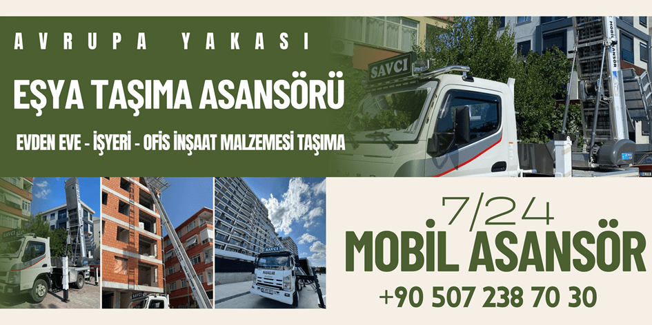 evden eve asansör kiralama avrupa yakası