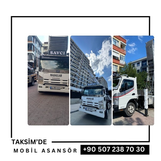Taksim Mobil Nakliyat Asansörlü Taşıma