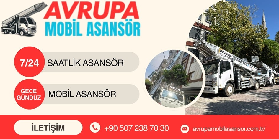 Mahmutbey Saatlik Mobil Nakliye Asansörü