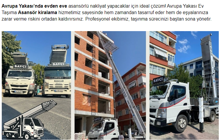 45 metrelik mobil asansör kiralama avrupa yakası