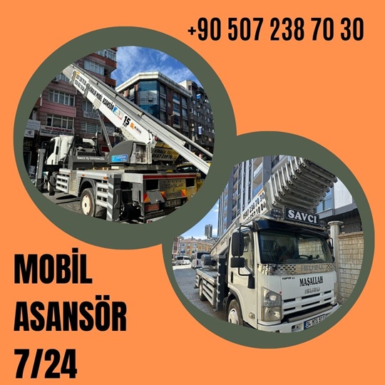 5 Levent Mobil Nakliye Asansörü Kiralama