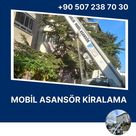 Avcılar Saatlik Mobil Asansör Kiralama