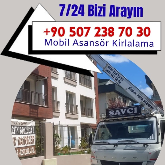 Bakırköy'de Taşımacılık İçin Mobil Asansör