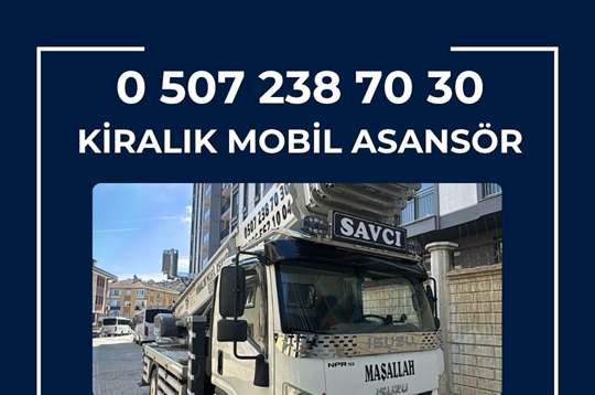 Beyoğlu Saatlik Mobil Asansör Kiralama