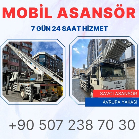 Gaziosmanpaşa mobil asansör kiralama