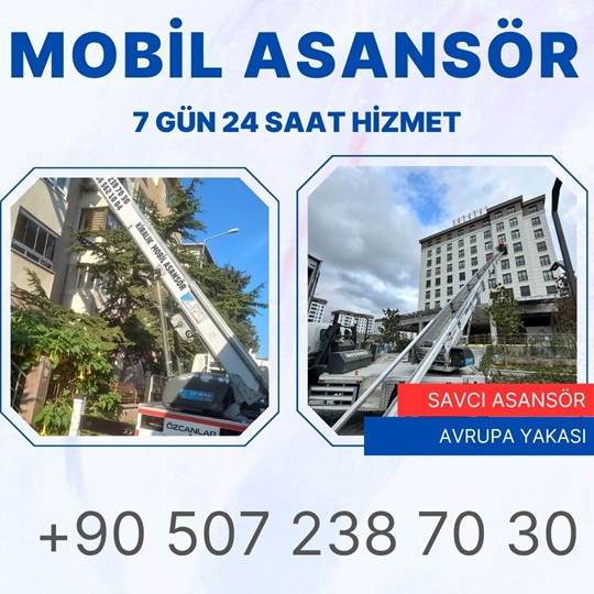 Okmeydanı Mobil Eşya Taşıma Asansörü Kiralama