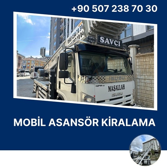 Saatlik Mobil Asansör Kiralama Bağcılar