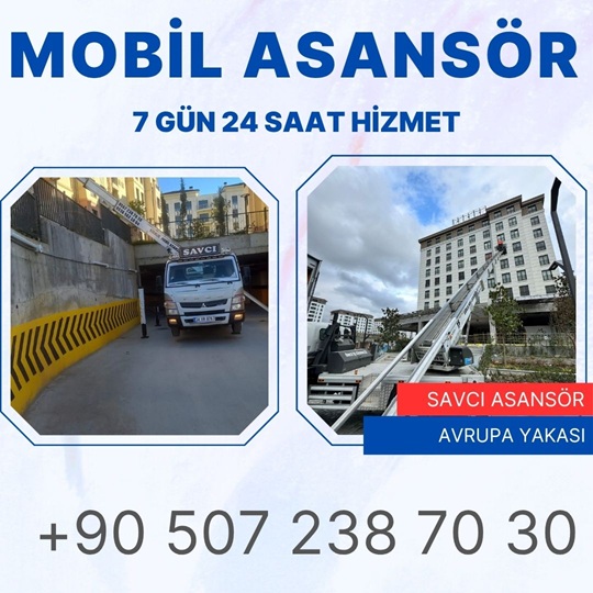 Seyrantepe Mobil Eşya Taşıma Asansörü Kiralama