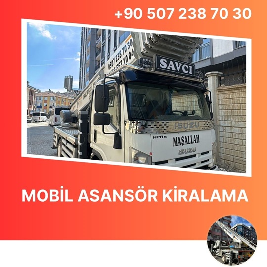 Şişli Saatlik Mobil Asansör Kiralama