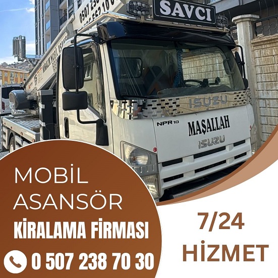 Yarımburgaz Mahallesi Mobil asansör kiralama