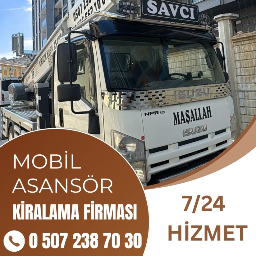 Zeytinburnu Eşya Taşıma Mobil Asansör Kiralama Hizmetleri